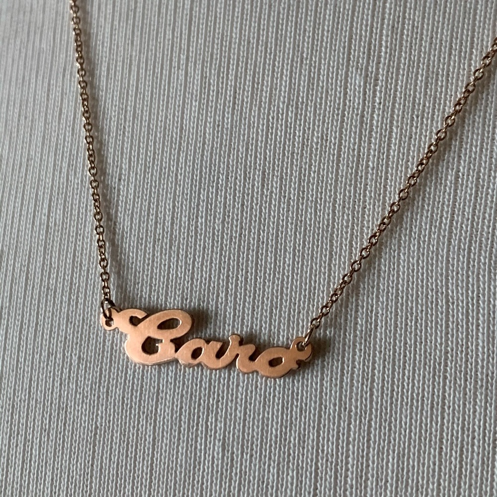 14k Rose Gold “Caro” Caroline not Carrie Nickname - Picture 13 of 16